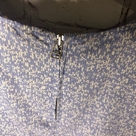 Gap Blue Floral Side Vent 100% cotton Tank Cottagecore casual modest - Picture 5 of 6